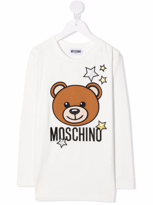 T-shirt stampa orso MOSCHINO KID-TEEN | HEO000LBA0110063